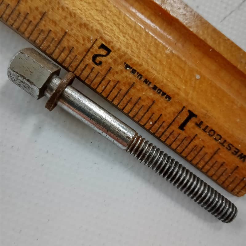 Leedy 2 1/16"Chrome 12-24 Hex-Head T-Rod Snare Drum Tension Vintage30s Tensioner image 1