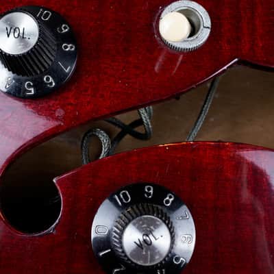 Greco SA-700 MIJ 1979 Wine Red Flame Top Vintage Japan Maxon U-2000 Pickups w/ Hard Case image 10