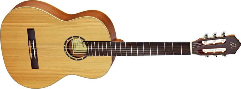 Ortega Guitars R131 Family Series Pro Nylon Classical 6-String Guitar w/ Free Bag, Solid Canadian Western Red Cedar Top and Mahogany Body, Natural Satin Finish image 1