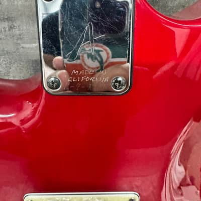 1997 Tom Anderson Classic Red Solid Body Electric Guitar, Serial #11-9-97N image 10