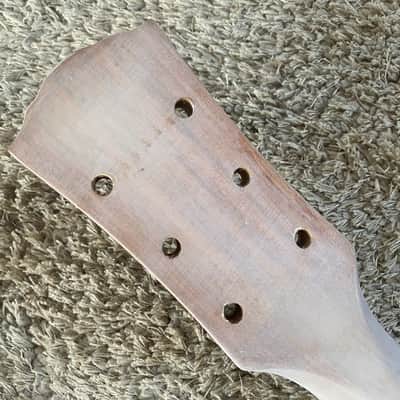 Double Cutaway Mahogany Wood Guitar Body and Neck DIY Project, Rosewood Fingerboard image 9