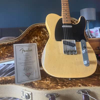 Fender Custom Shop 1951 Nocaster Relic Telecaster Blonde Ash Body Maple Neck COA Case image 4