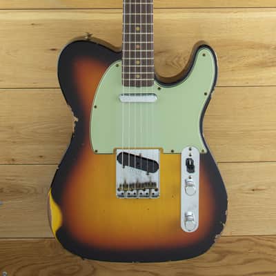Fender Custom Shop 63 Tele Relic Faded 3 Tone Sunburst CZ578149 image 3