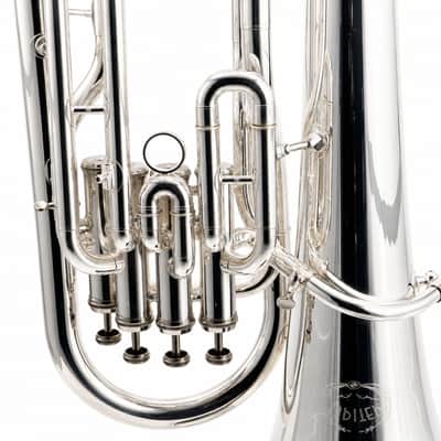 Jupiter JEP-470S Intermediate Bb Euphonium in Silver Plate SN D01052 image 4