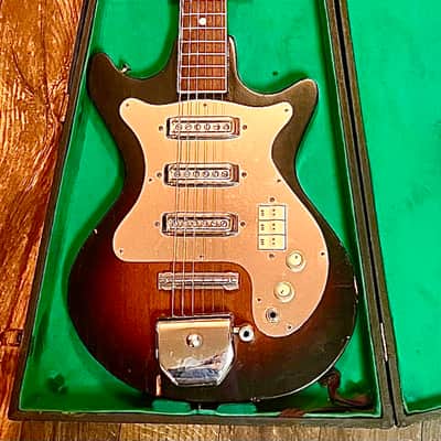 Teisco Kingston Barclay Electric Guitar 1960s  Sunburst image 6