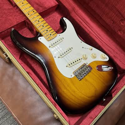 Fender 1956 Stratocaster Journeyman Relic / Wide Fade 2Tone Sunburst [3.46kg] 2023 image 4