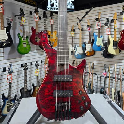 *New - Open Box* Ibanez EHB Ergonomic Headless 5-string Bass Guitar - Stained Wine Red Low Gloss w/Gig Bag #914 image 5