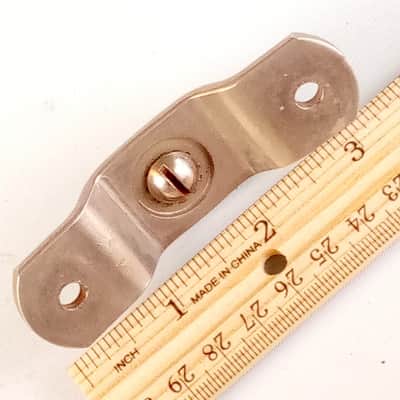 Leedy 2hole Tom Drum Mount Holder Bracket Part Ratchet Nickel 2 1/2" Vintage 30s image 2