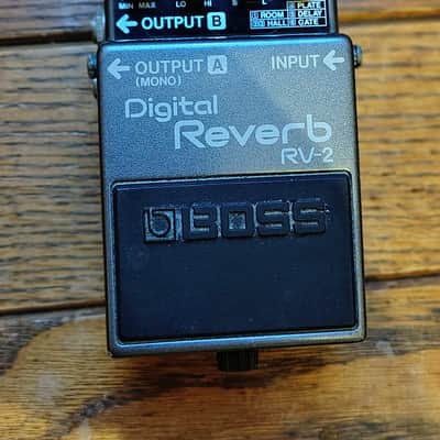 Boss RV-2 Digital Reverb (Dark Gray Label) 1987 - 1989 - Gray image 1