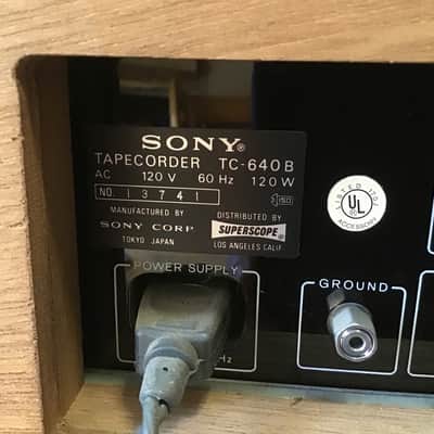 SONY TC-640 reel-to-reel tape machine from 1971—1/4 track stereo—7.5/3.75ips—7inch—SOS & echo image 3