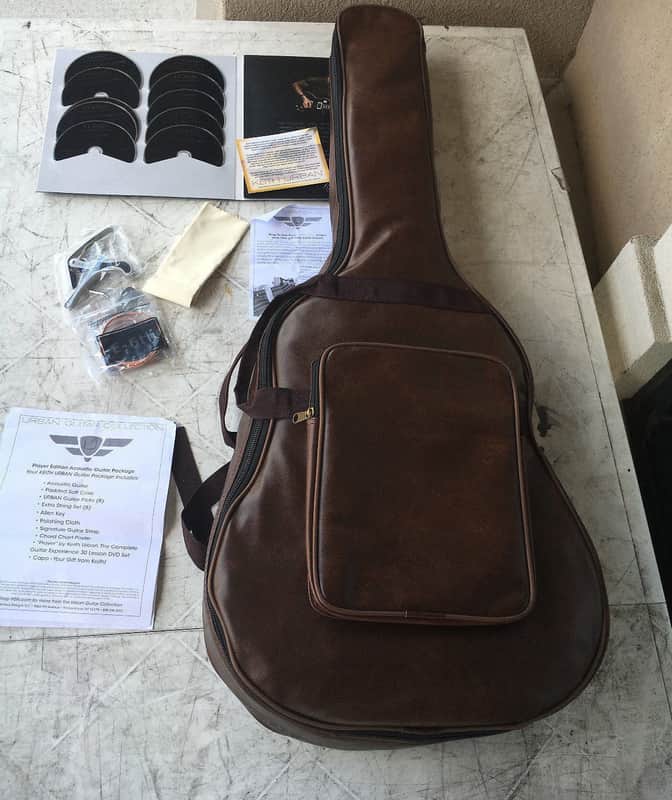 Keith Urban Player Black Acoustic Guitar w/ 30 songs in 30 days + Extras & Bag image 1