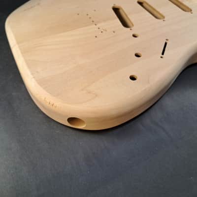 Unfinished Alder SSS Hardtail guitar body - fits Fender Strat Stratocaster necks J2508 image 3