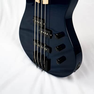 Swisher Rumble Handcrafted 4 String Bass 2024 - Indigo image 12
