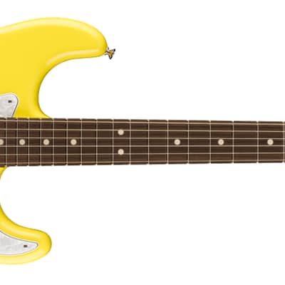 Fender Tom DeLonge Stratocaster Rosewood Fingerboard - Graffiti Yellow image 7