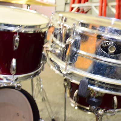 Tama Stagestar 5-Piece Drum Set, Wine Red with Hardware & Cymbals image 4