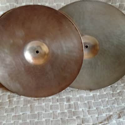 Amati Kraslice 15" Vintage Collectable Hi Hat Pair 60s-70s - Traditional image 14