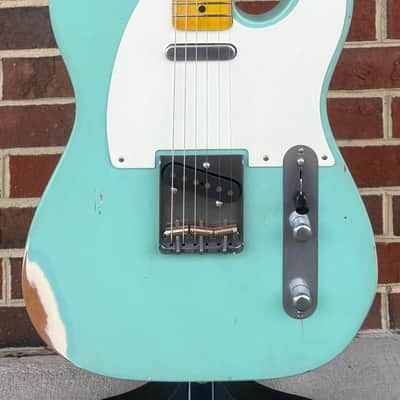 Nash T-57, Surf Green, Medium Aging, Alder Body, Maple Neck & Fretboard, Lollar Pickups, Hardshell Case image 2