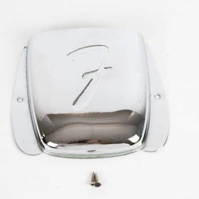 1978 Vintage Fender Jazz Bass BRIDGE COVER 1979 1980 1981 USA Chrome 1970s-1980s image 2