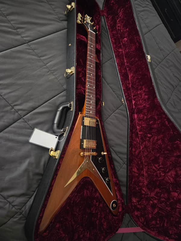 Gibson Custom Shop '58 Mahogany Flying V Reissue 2019 - 2021 - VOS Natural Walnut image 1