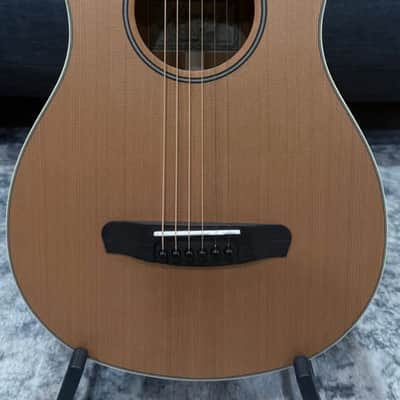 Dowina Mahogany Bona Vida - Cedar/Mahogany Parlor Sized Acoustic Guitar with Hardshell Case image 5