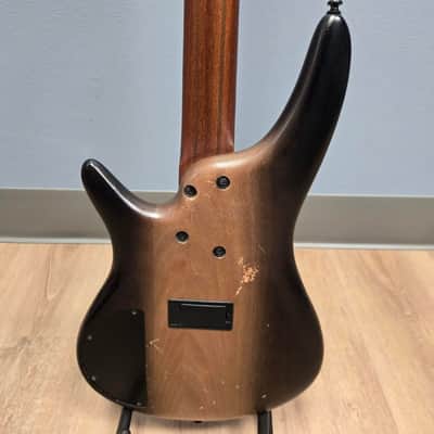 Used Ibanez SR500E 4-String Bass Guitar - Black Dual Fade image 6
