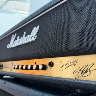 Marshall JCM Slash Signature 2555SL 2-Channel 100-Watt Guitar Amp Head 1996 - 1997 - Black + Original Cabinet image 4