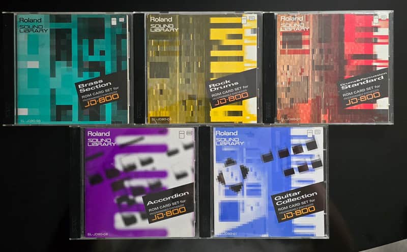 5 Roland JD-800 Sound Library Cards image 1