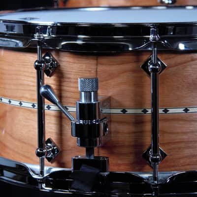 Craviotto Cherry With Maple Inlay 4 Piece Shell Pack image 11