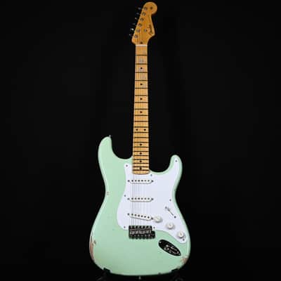 Fender Custom Shop Limited Edition Fat '54 Stratocaster Relic/ Closet Classic Hardware- Super Faded Aged Surf Green 2024 (LXX0565) image 2
