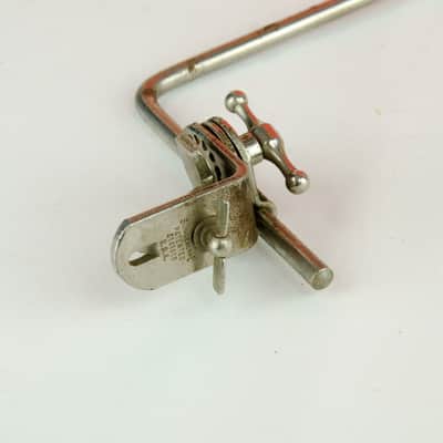 1930's 40's Slingerland Hoop Mounted Cymbal Arm Stand Mount, Radio King Era image 2