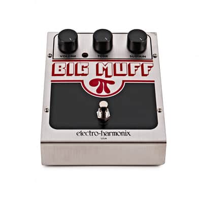 Electro-Harmonix Big Muff Pi Fuzz Distortion Sustainer - Silver / Black / Red image 3