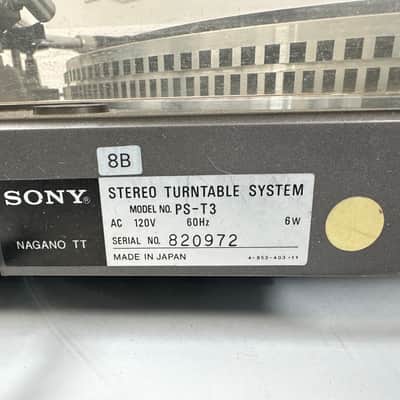 Vintage Sony PS-T3 Direct Drive Wide Platter Strobe Stereo Turntable image 14