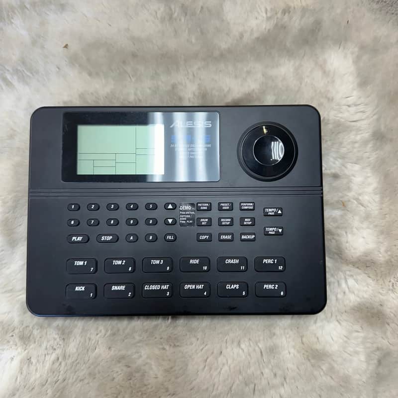 Used Alesis SR-16 Drum Machine w/2x Boss FS-5L Foot Controllers image 1