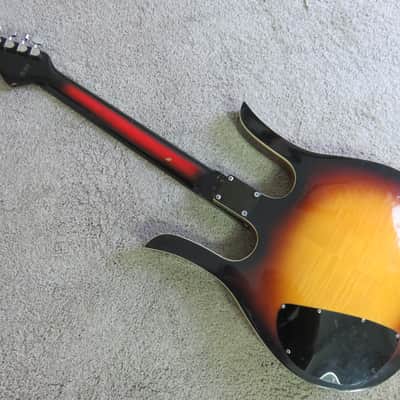 Vintage 1960s Silvertone Danelectro Coral Guitar Long Horn Sunburst Electric Holy Weirdsville image 7