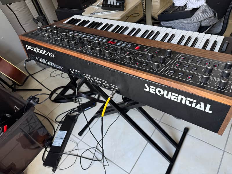 Sequential Prophet-10 61-Key 10-Voice Polyphonic Synthesizer 2020 - Present - Black with Wood Sides image 1