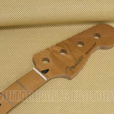 099-0802-920 Fender Roasted Maple Precision Bass Neck, 20 Medium Jumbo Frets, 9.5", Maple, C Shape image 3
