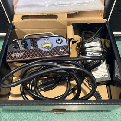 Vox MV50 Clean 50-Watt Guitar Amp Head 2017 - Present - Black / Silver/ 2 Vox speakers image 6