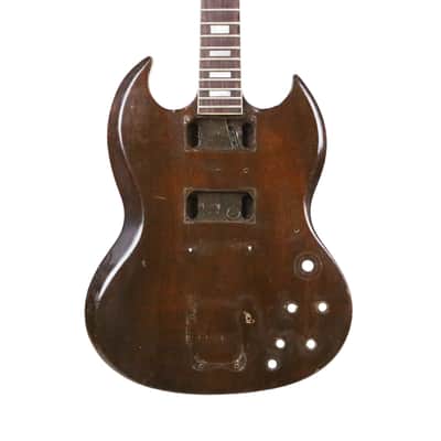 1972 Gibson SG Standard Walnut Body Factory Bigsby Deluxe Model Vintage Electric Guitar Husk Neck & Body Only for Project Repair Restoration image 1