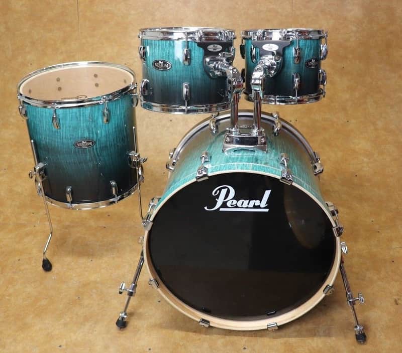 Pearl 4pc Vision Birch Artisan II Shell Pack Emerald Fade Eucalyptus image 1