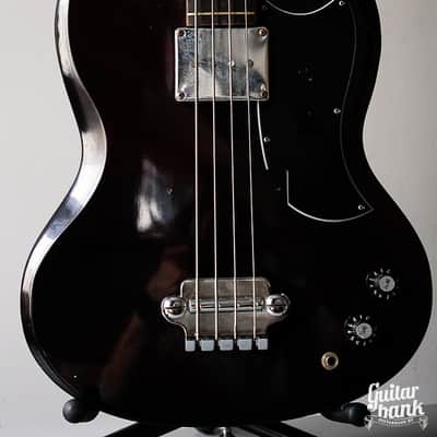 Rare vintage Japan Gibbon SG Bass copy EB 0 1975 Brown image 2