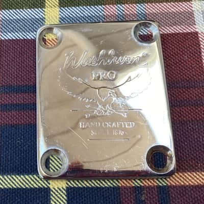 Chrome Washburn Pro Neck Plate, No Serial Number image 1