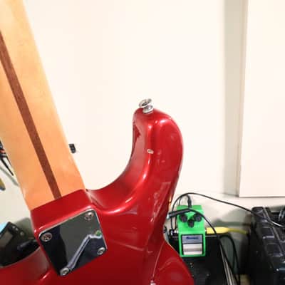 1998 Fender Deluxe Powerhouse Stratocaster Electric Guitar Red image 17