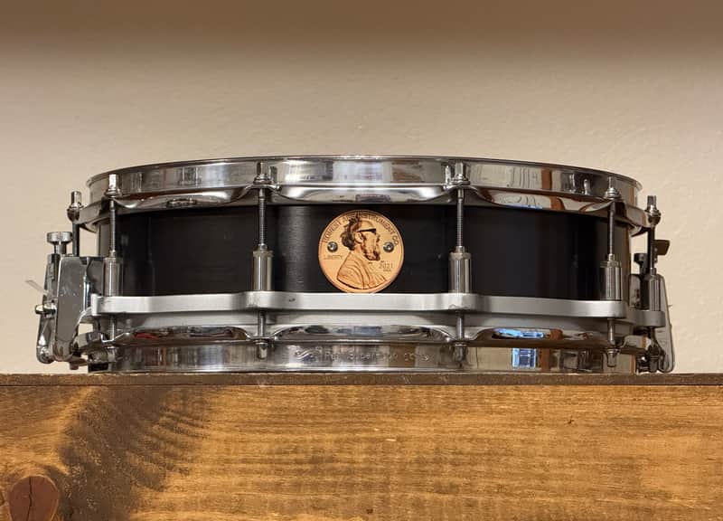 Honest Abe 3MM Iron 4x14 Free Floating Snare Drum Pearl Chassis Stainless Steel Rims image 1