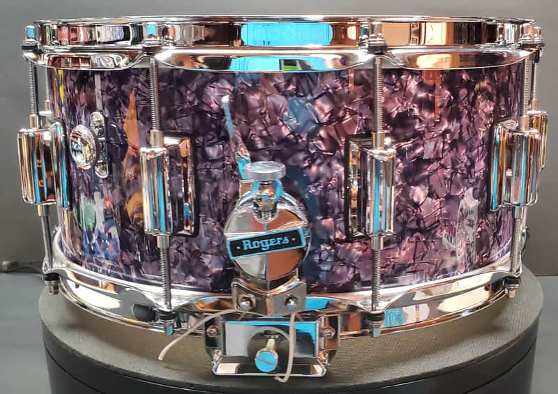 Rogers No.37PDP 6.5"X14" Dyna-Sonic Snare Drum S/N D3669 - Purple Diamond Pearl VIDEO !!! image 1