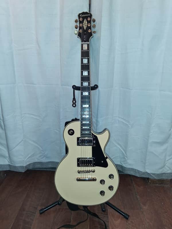 Epiphone Les Paul Custom Blackback PRO 2014 - 2019 - Antique Ivory image 1
