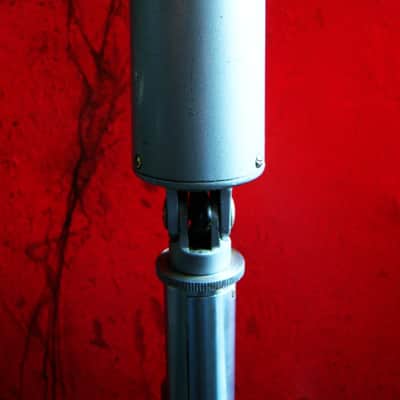 Vintage 1960's Altec 660A dynamic microphone "Salt Shaker" w period stand & cable Hi Z 632C 633A image 5