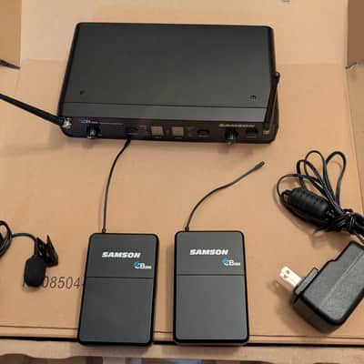 Samson Concert 288 All-In-One Dual-Channel UHF Wireless Dual Lavalier Mic System - H Band (470-518 MHz) 2010s - Black image 3