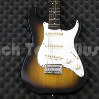 Squier by Fender Stratocaster Electric Guitar Pack, Short-Scale - Brown Sunburst image 6