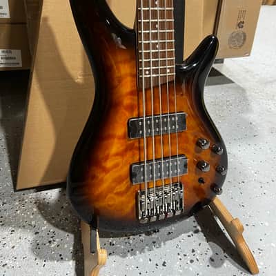 Ibanez Standard SR405E 5-string Bass Guitar - Dragon Eye Burst image 2