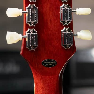 Epiphone Les Paul Standard 50s Figured Electric Guitar - Washed Cherry Sunburst image 6